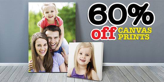 60% off Canvas Prints