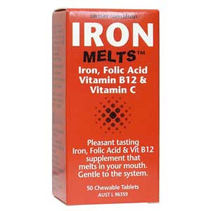 Iron Melts 100mg Tablets 50