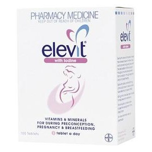 Elevit With Iodine Multivitamin Tablets 100 [PM]