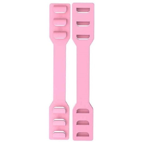 Face Mask Strap Extender (Ear Saver) with Hooks - Pink 13cm Long