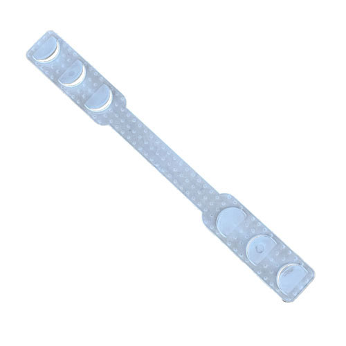 Fce Mask Strap Extender (Ear Saver) Clear 14cm 3 Hook Positions