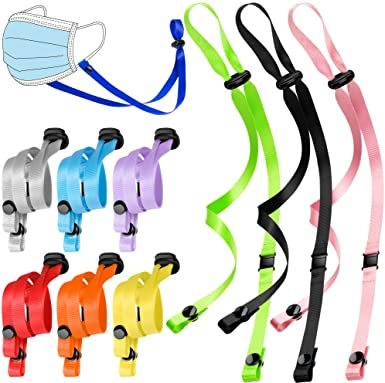 Face Mask Lanyard with Safety Breakaway in Assorted Colours