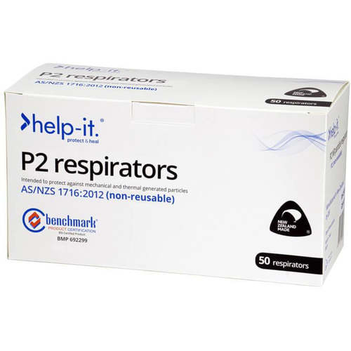 Face Mask Help-It P2 (N95) Respirators (Box 50)